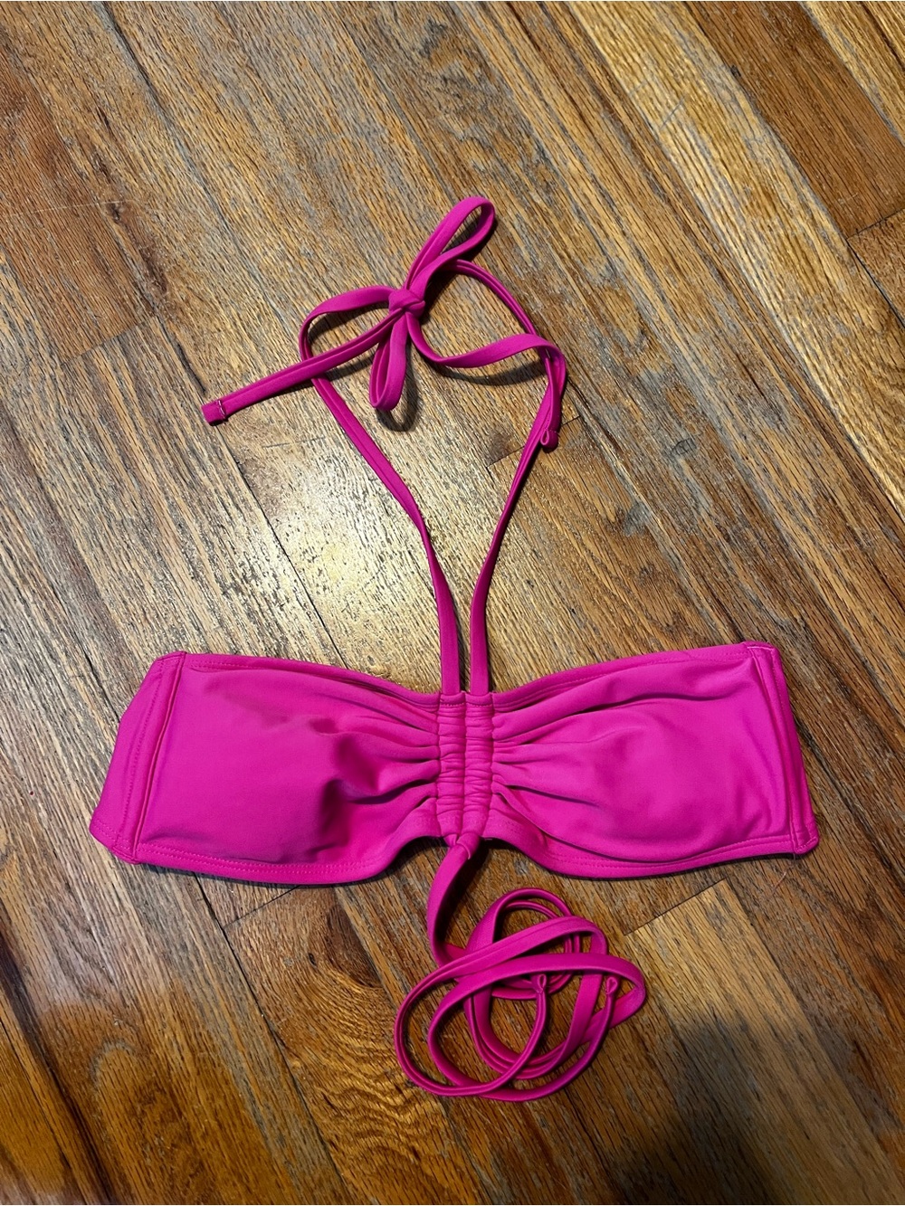 Shade & Shore Bright Hot Pink Bikini Top